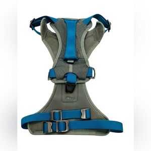 Kurgo Journey Air Dog Harness in Gray and Blue Size Large 50-80 LB